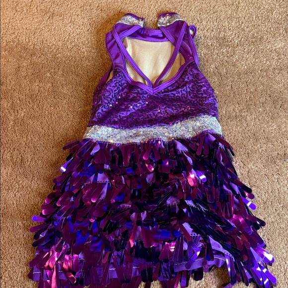 Weissman Cream and Purple Tap Costume - Picture 3 of 4